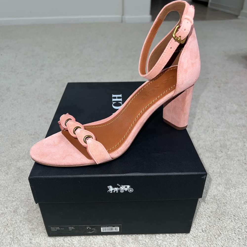Coach Suede Link Heels